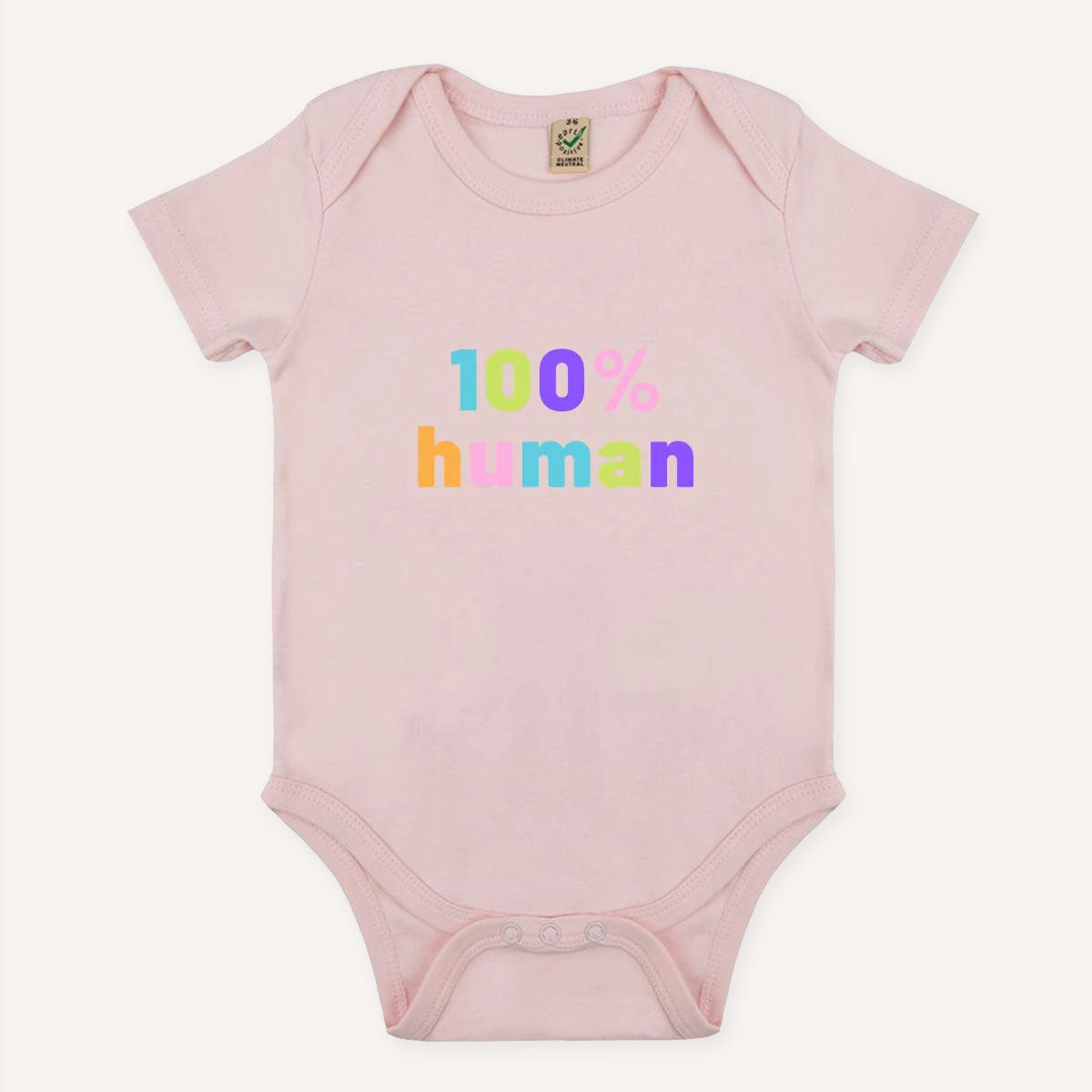 100% Human Babygrow-Feminist Apparel, Feminist Clothing, Feminist Baby Onesie, EPB02-The Spark Company