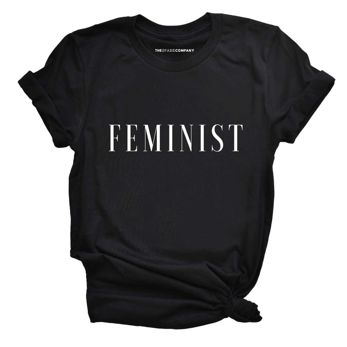 90s Style 'Feminist' T-Shirt-Feminist Apparel, Feminist Clothing, Feminist T Shirt, BC3001-The Spark Company