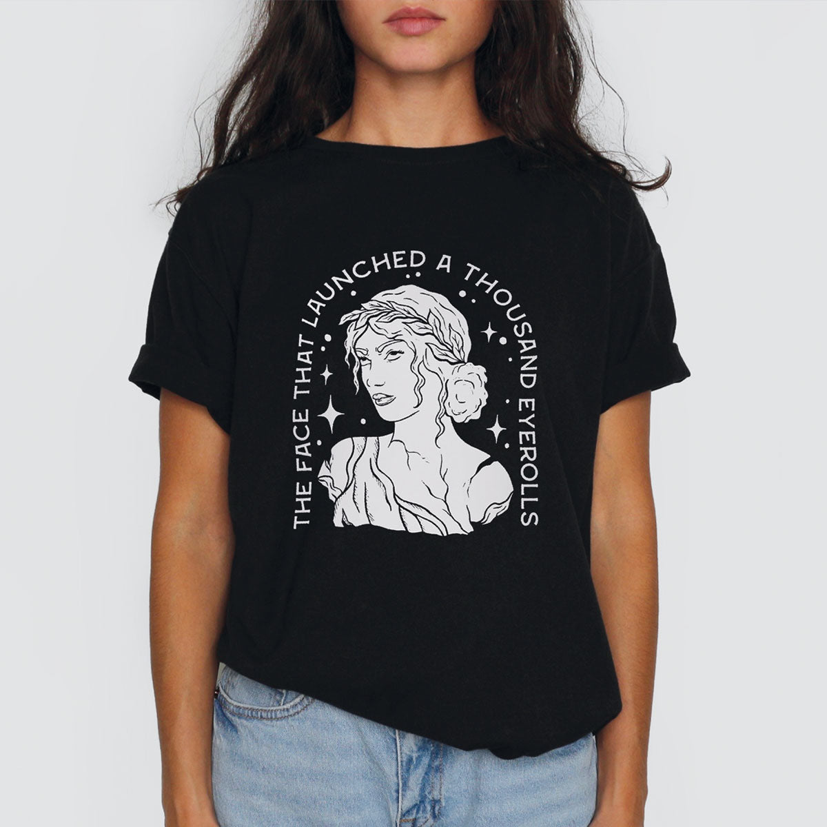 A Thousand Eyerolls T-Shirt-Feminist Apparel, Feminist Clothing, Feminist T Shirt, BC3001-The Spark Company