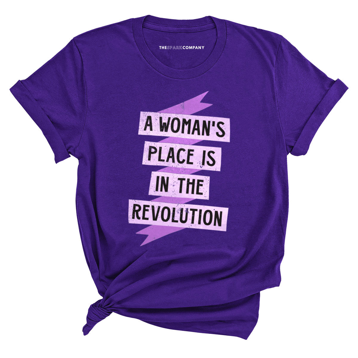 A Woman's Place Is In The Revolution T-Shirt-Feminist Apparel, Feminist Clothing, Feminist T Shirt, BC3001-The Spark Company