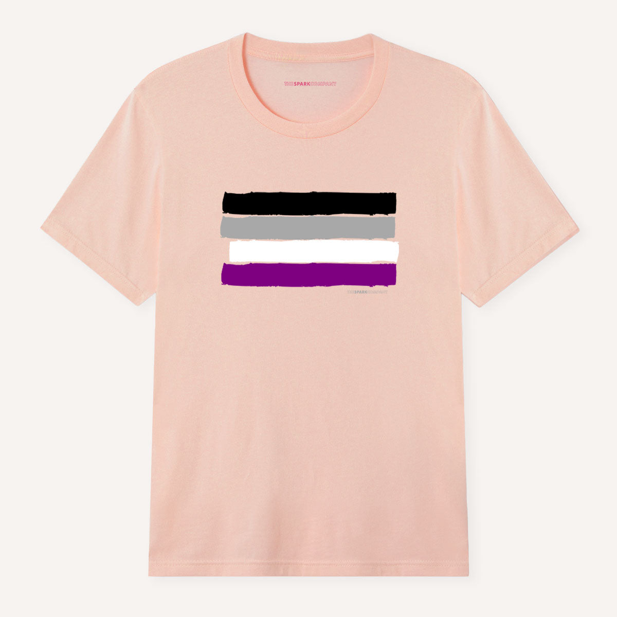 Ace Asexual Flag T-Shirt-LGBT Apparel, LGBT Clothing, LGBT T Shirt, BC3001-The Spark Company