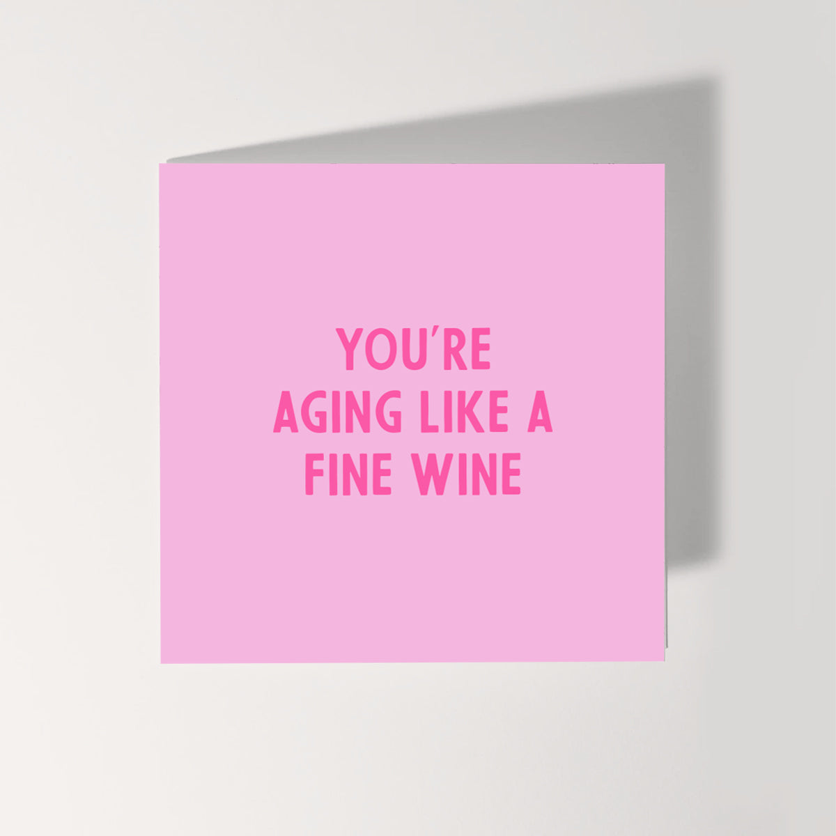 Aging Like A Fine Wine Greeting Cards (5 Pack)-Feminist Apparel, Feminist Gift, Feminist Greeting Cards-The Spark Company