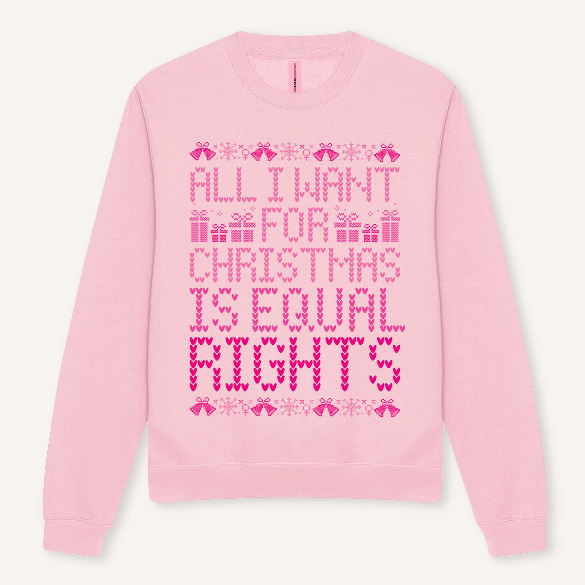 All I Want For Christmas Is Equal Rights Ugly Christmas Jumper-Feminist Apparel, Feminist Clothing, Feminist Sweatshirt, JH030-The Spark Company