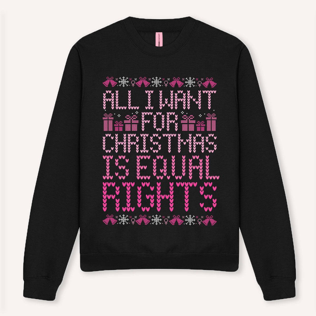All I Want For Christmas Is Equal Rights Ugly Christmas Jumper-Feminist Apparel, Feminist Clothing, Feminist Sweatshirt, JH030-The Spark Company