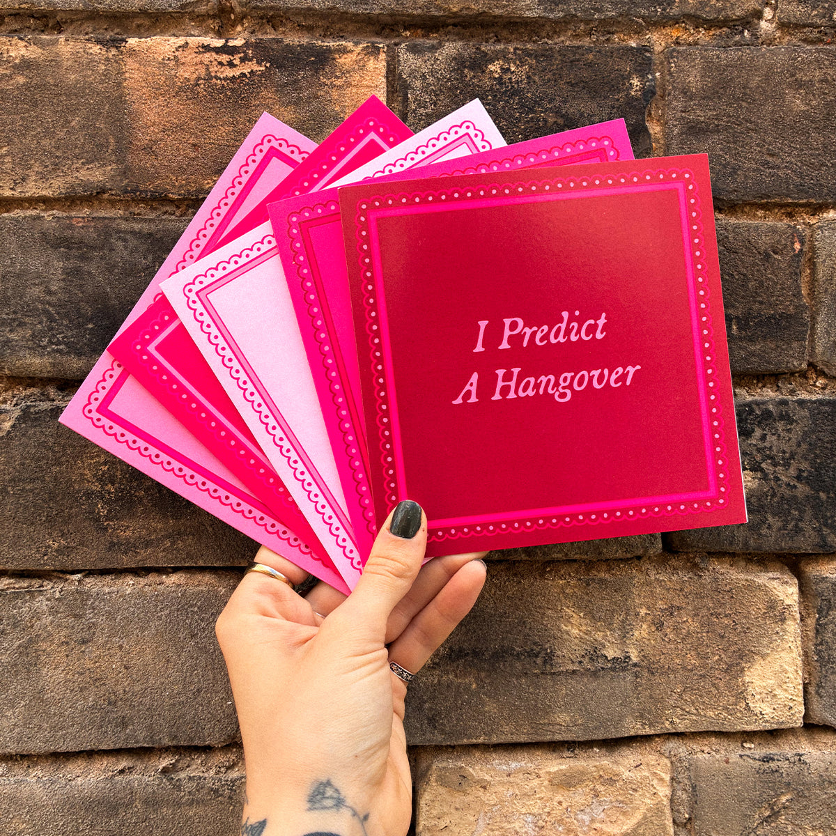 Besties Greeting Cards (5 Pack)-Feminist Apparel, Feminist Gift, Feminist Greeting Cards-The Spark Company