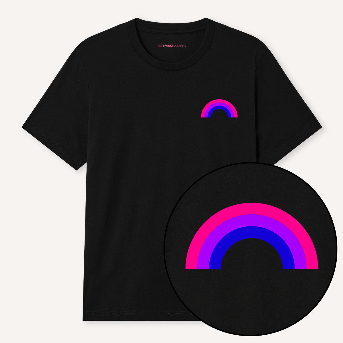 Bisexual Pride Rainbow T-Shirt-LGBT Apparel, LGBT Clothing, LGBT T Shirt, BC3001-The Spark Company