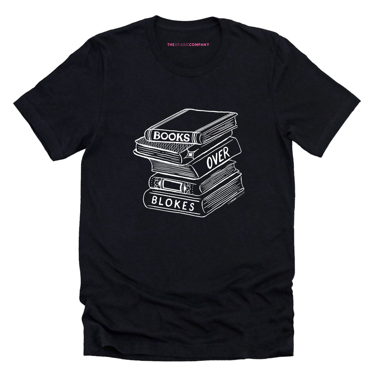 Books Over Blokes T-Shirt-Feminist Apparel, Feminist Clothing, Feminist T Shirt, BC3001-The Spark Company