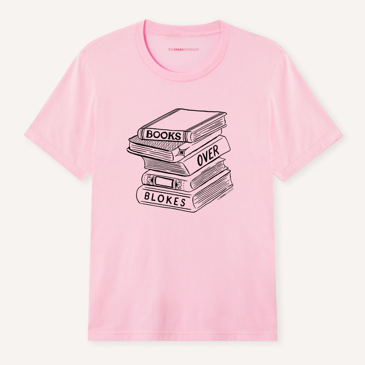 Books Over Blokes T-Shirt-Feminist Apparel, Feminist Clothing, Feminist T Shirt, BC3001-The Spark Company