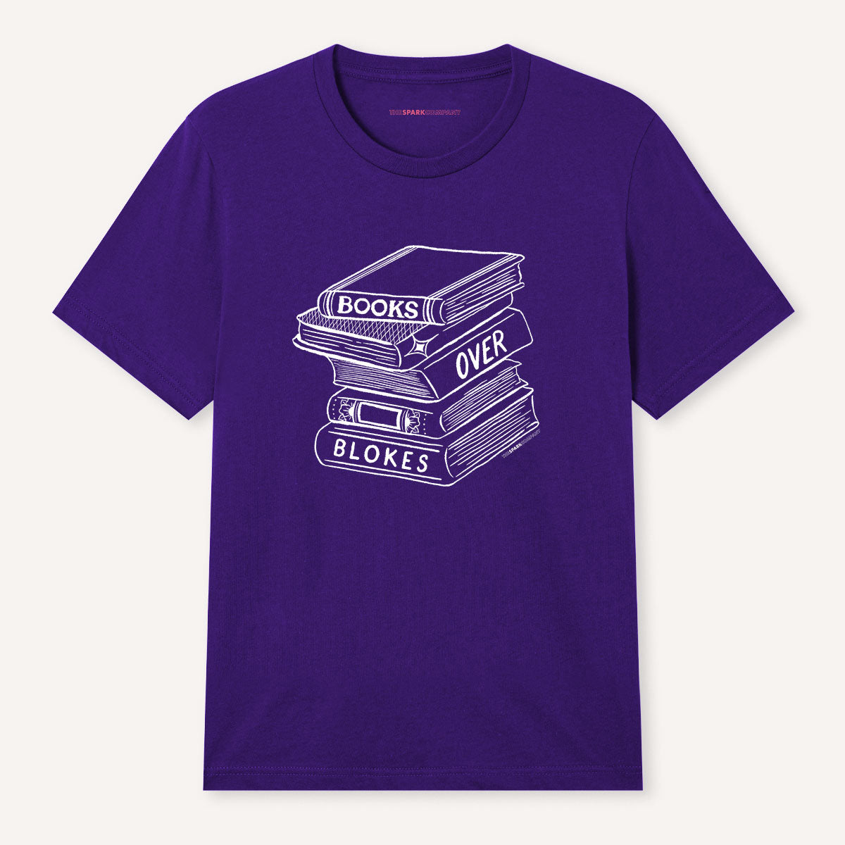 Books Over Blokes T-Shirt-Feminist Apparel, Feminist Clothing, Feminist T Shirt, BC3001-The Spark Company