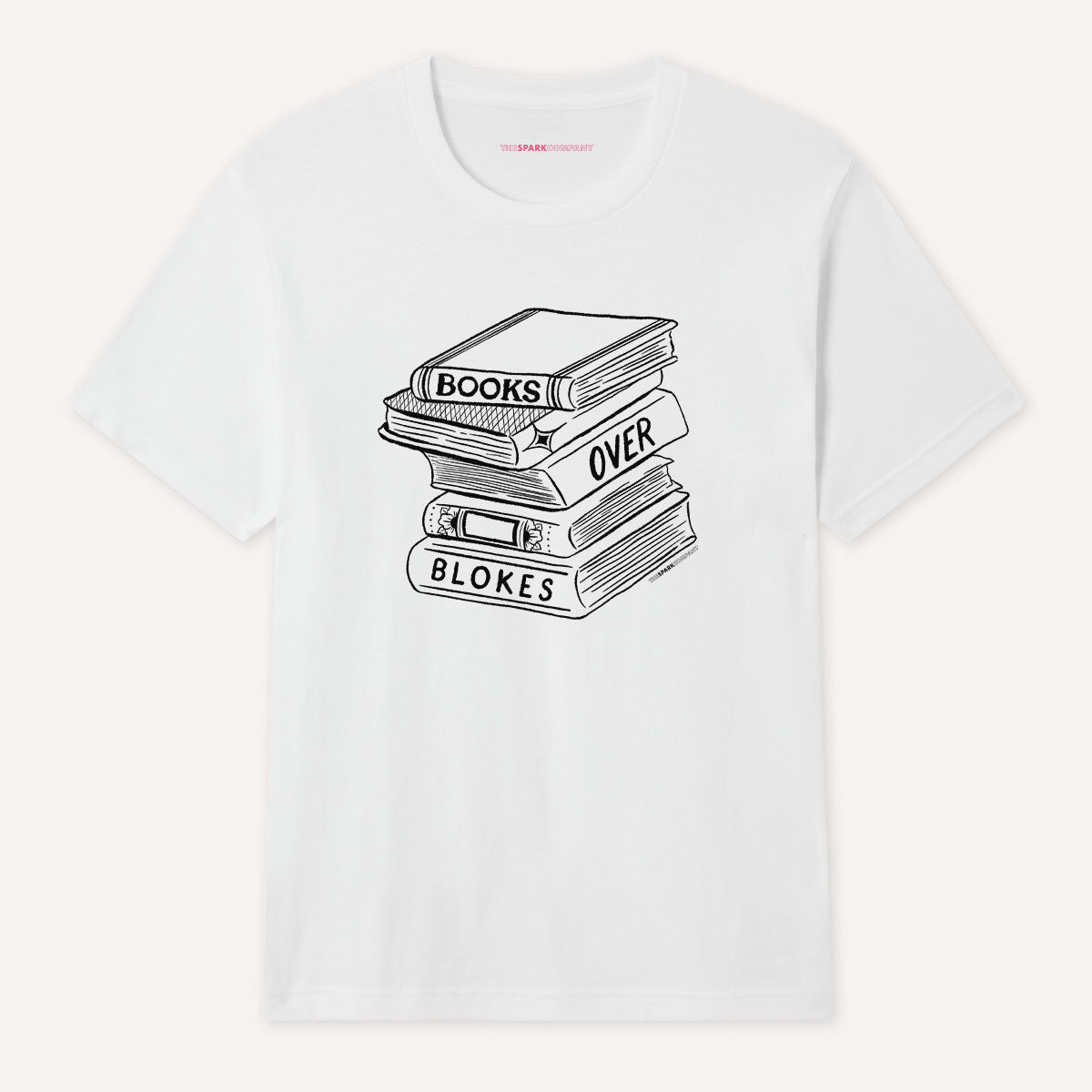 Books Over Blokes T-Shirt-Feminist Apparel, Feminist Clothing, Feminist T Shirt, BC3001-The Spark Company