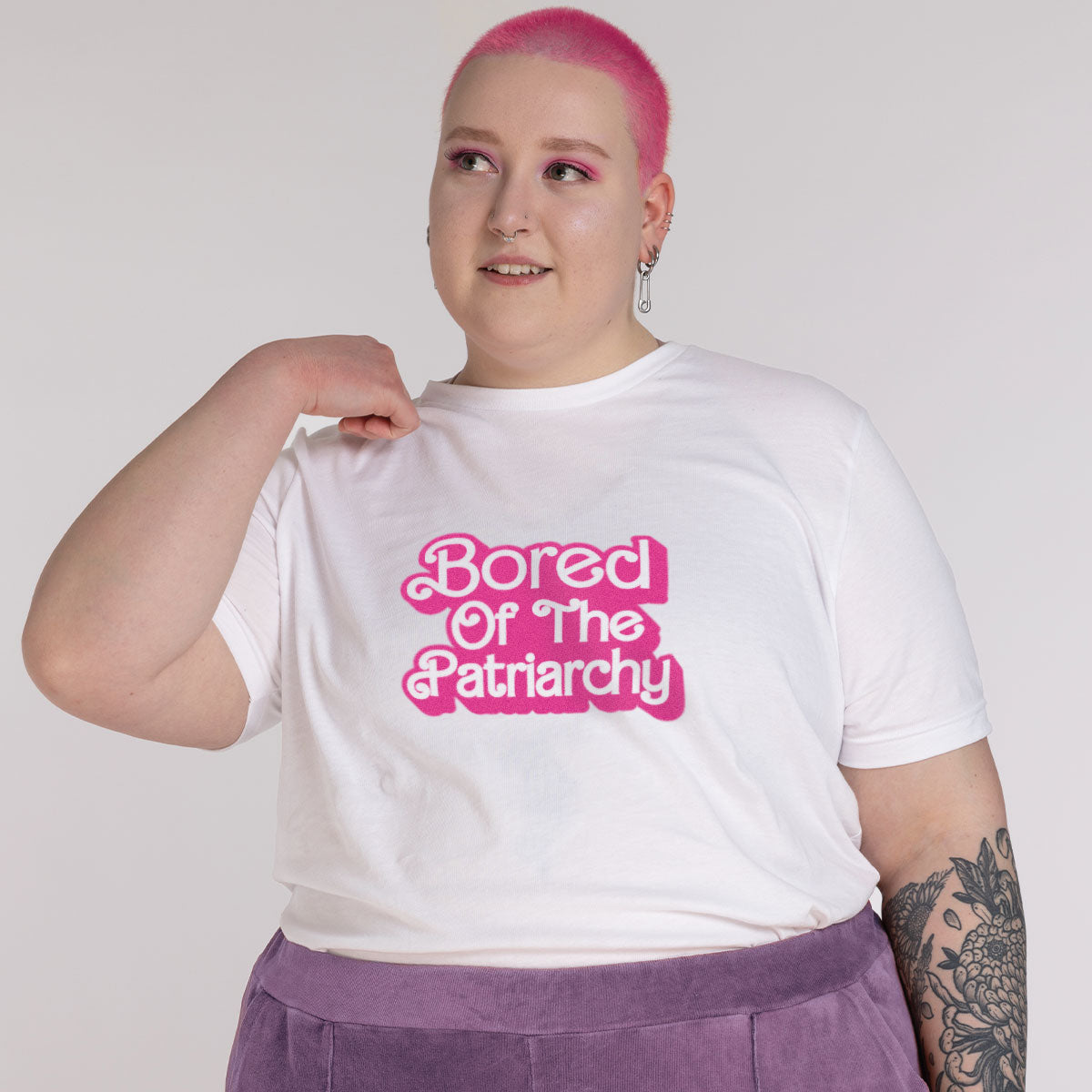 Bored Of The Patriarchy T-Shirt-Feminist Apparel, Feminist Clothing, Feminist T Shirt, BC3001-The Spark Company