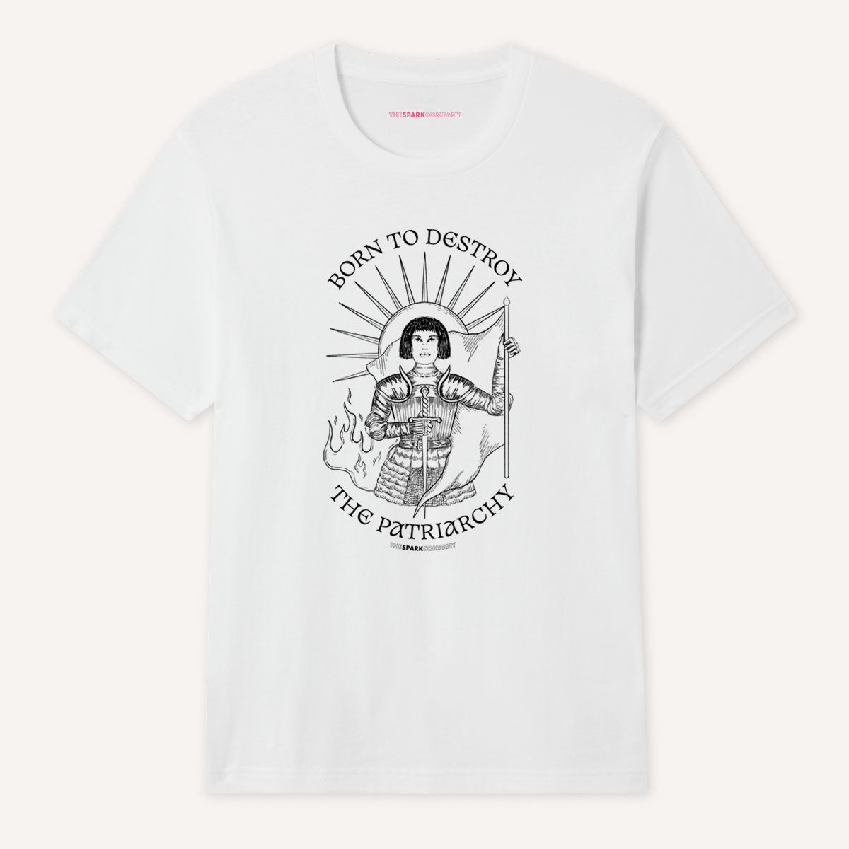 Born To Destroy The Patriarchy T-Shirt-Feminist Apparel, Feminist Clothing, Feminist T Shirt, BC3001-The Spark Company