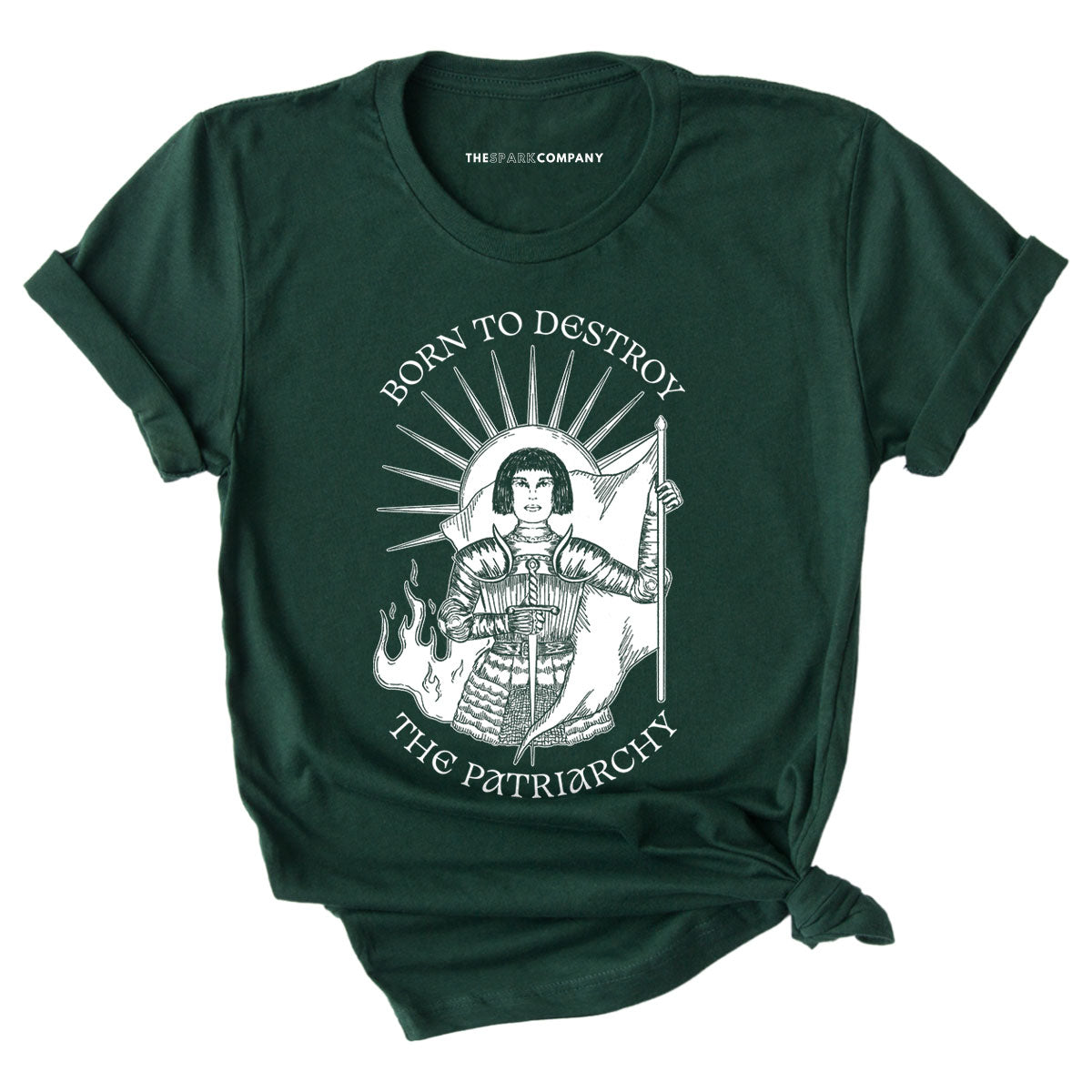 Born To Destroy The Patriarchy T-Shirt-Feminist Apparel, Feminist Clothing, Feminist T Shirt, BC3001-The Spark Company