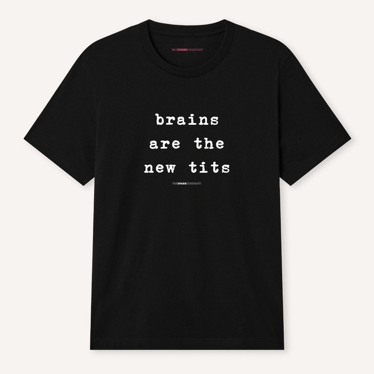 Brains Are The New Tits T-Shirt-Feminist Apparel, Feminist Clothing, Feminist T Shirt, BC3001-The Spark Company