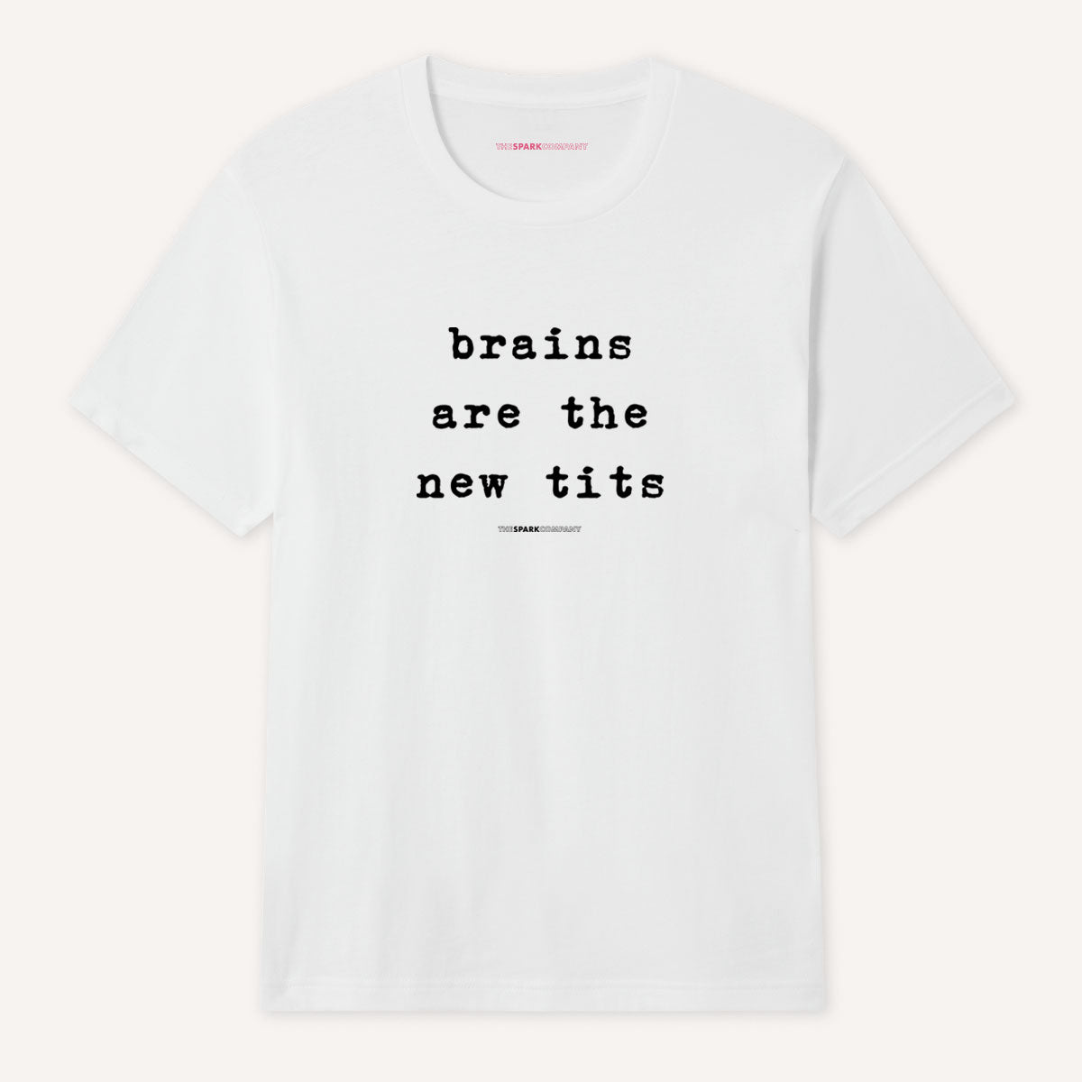 Brains Are The New Tits T-Shirt-Feminist Apparel, Feminist Clothing, Feminist T Shirt, BC3001-The Spark Company