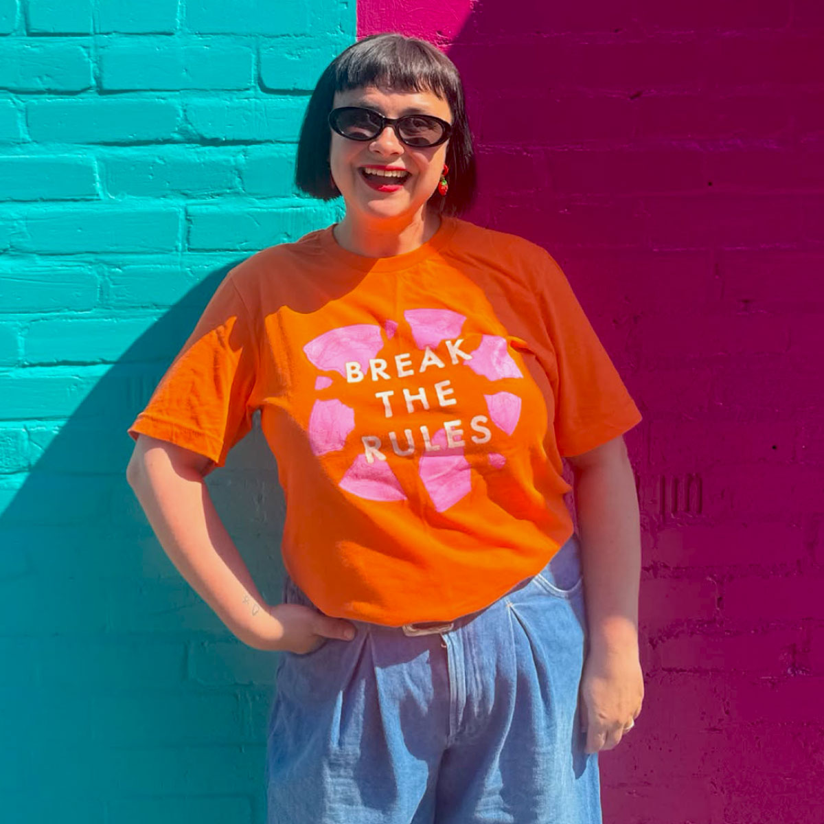 Break The Rules T-Shirt-Feminist Apparel, Feminist Clothing, Feminist T Shirt, BC3001-The Spark Company