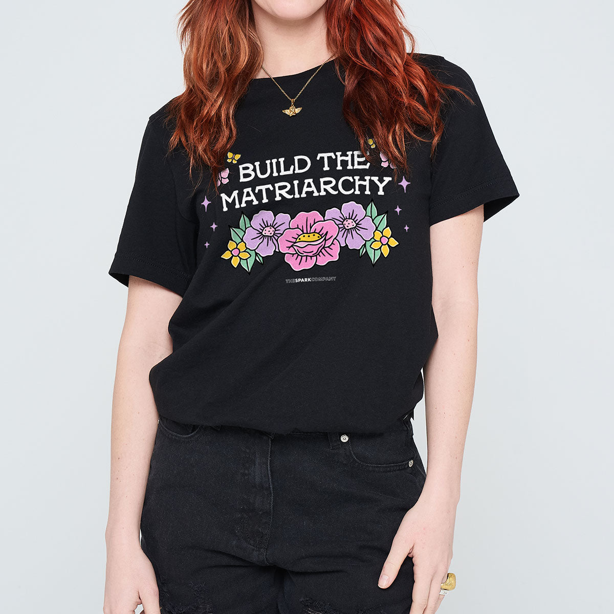Build The Matriarchy T-Shirt-Feminist Apparel, Feminist Clothing, Feminist T Shirt, BC3001-The Spark Company