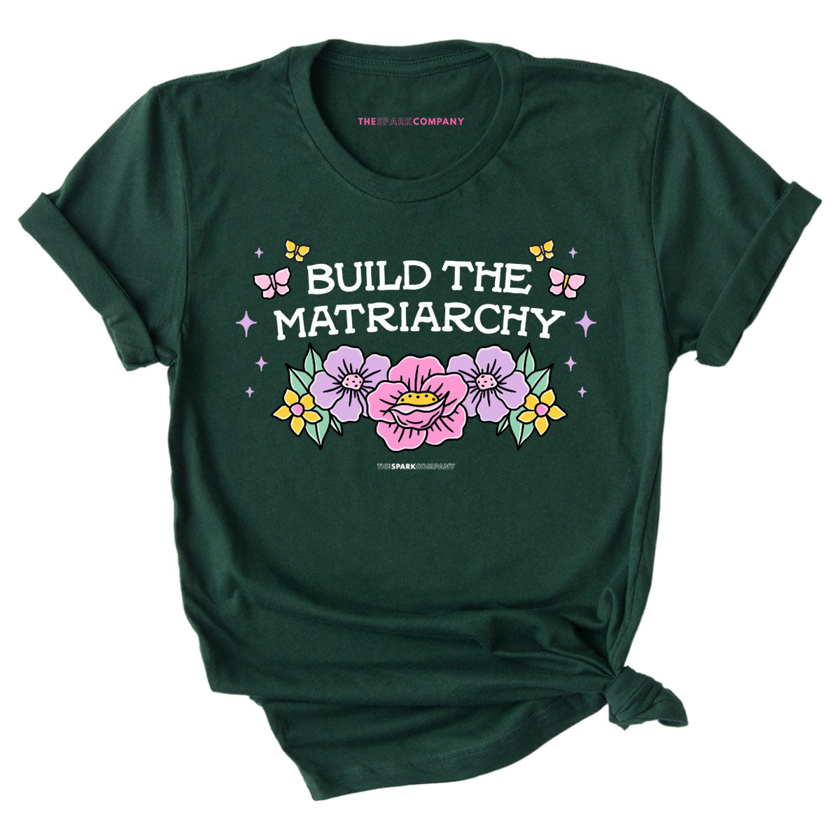 Build The Matriarchy T-Shirt-Feminist Apparel, Feminist Clothing, Feminist T Shirt, BC3001-The Spark Company
