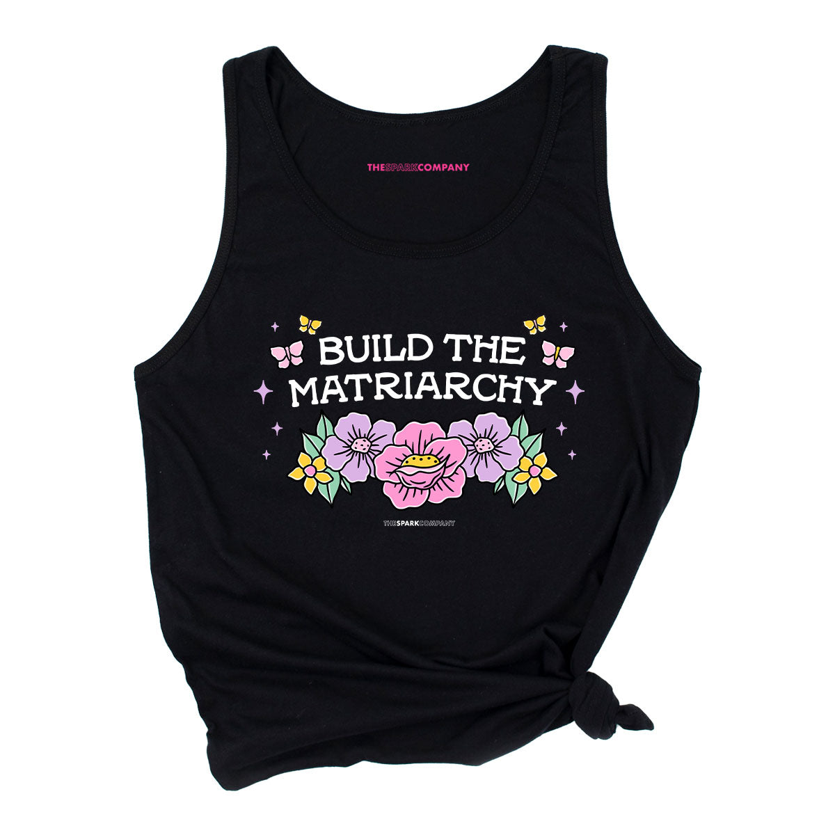 Build The Matriarchy Tank Top-Feminist Apparel, Feminist Clothing, Feminist Tank, 03980-The Spark Company