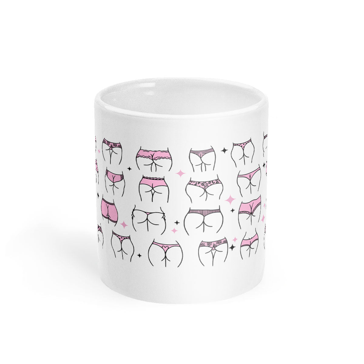 Bums Mug-Feminist Apparel, Feminist Gift, Feminist Coffee Mug, 11oz White Ceramic-The Spark Company