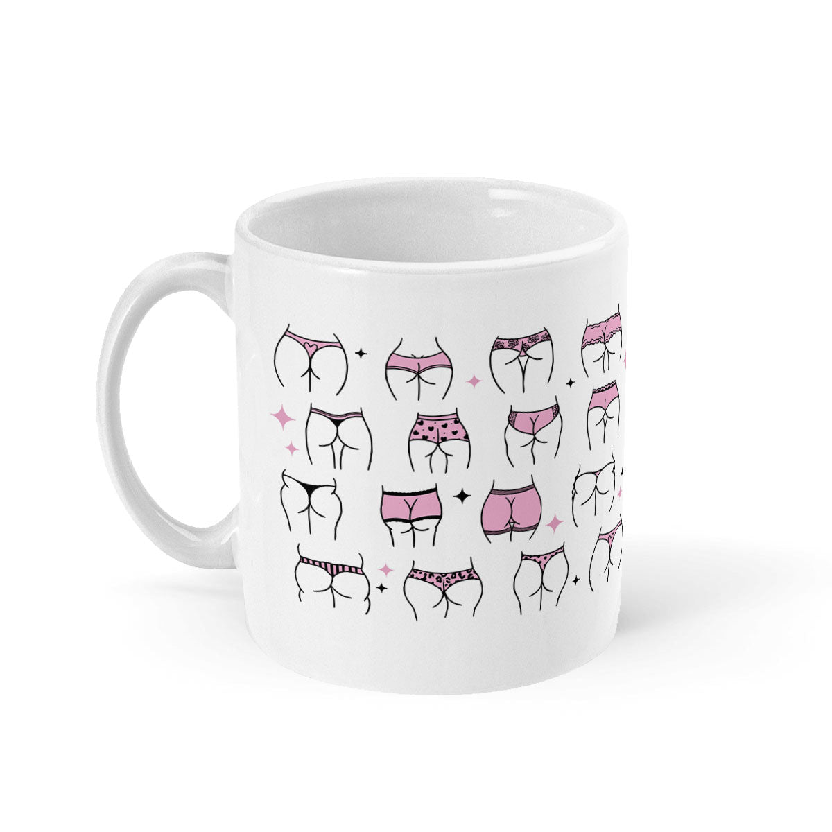 Bums Mug-Feminist Apparel, Feminist Gift, Feminist Coffee Mug, 11oz White Ceramic-The Spark Company