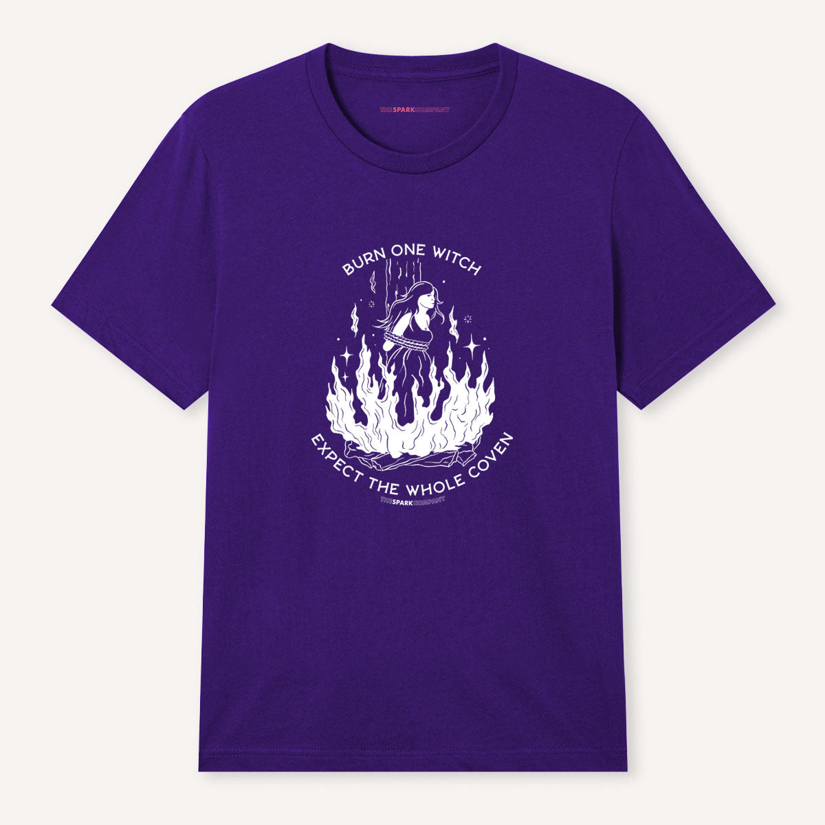 Burn One Witch Expect The Whole Coven T-Shirt-Feminist Apparel, Feminist Clothing, Feminist T Shirt, BC3001-The Spark Company
