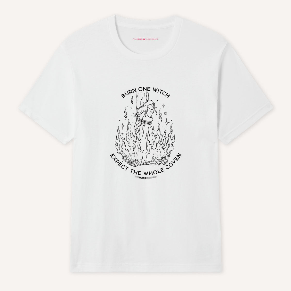 Burn One Witch Expect The Whole Coven T-Shirt-Feminist Apparel, Feminist Clothing, Feminist T Shirt, BC3001-The Spark Company