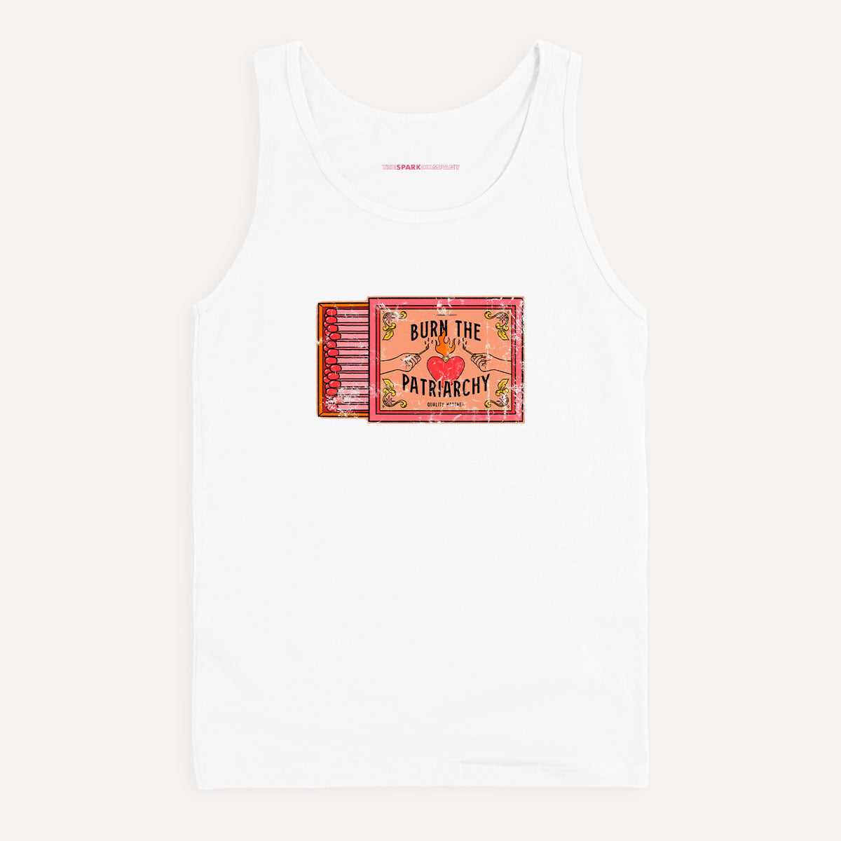 Burn The Patriarchy Tank Top-Feminist Apparel, Feminist Clothing, Feminist Tank, 03980-The Spark Company