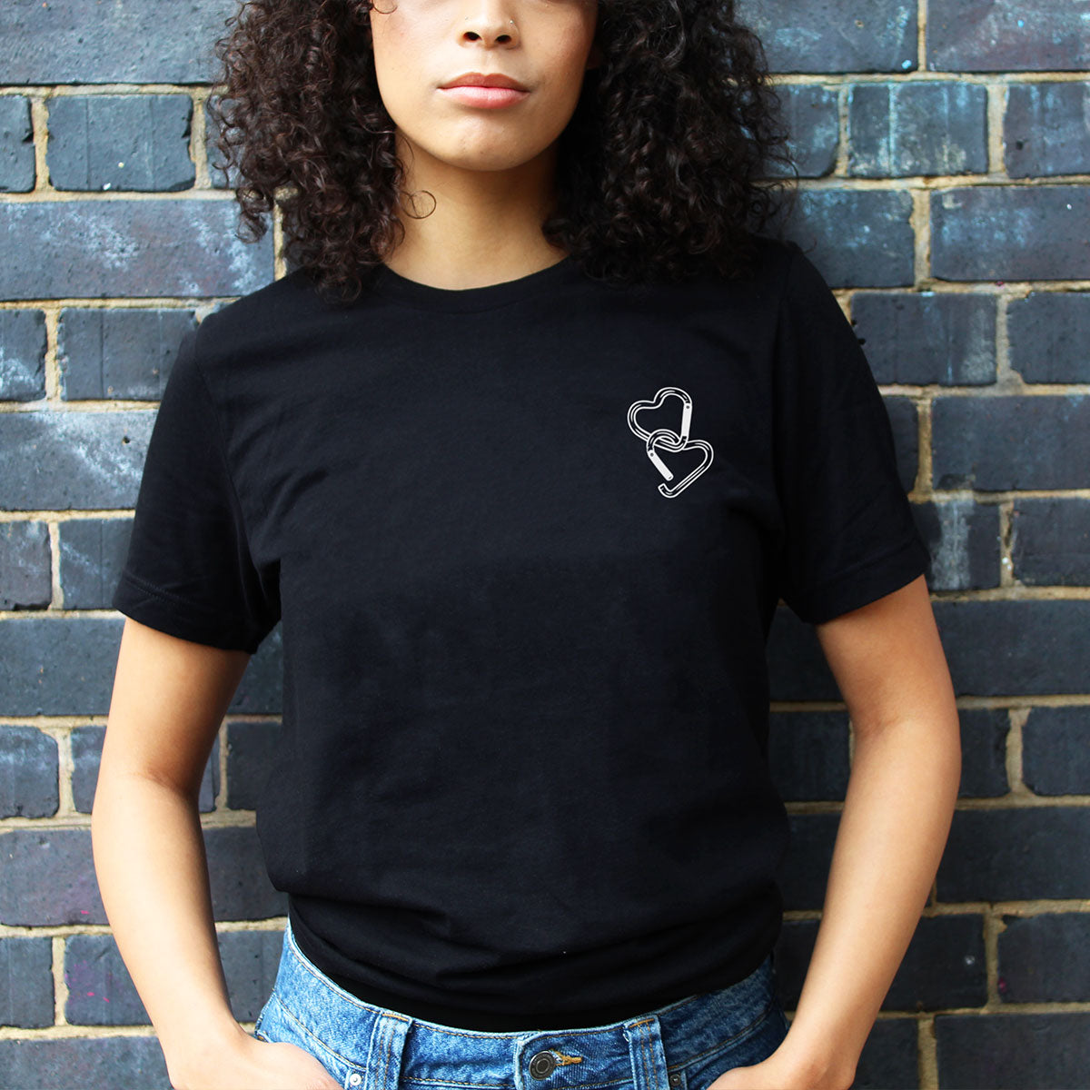 Carabiner Hearts T-Shirt-LGBT Apparel, LGBT Clothing, LGBT T Shirt, BC3001-The Spark Company