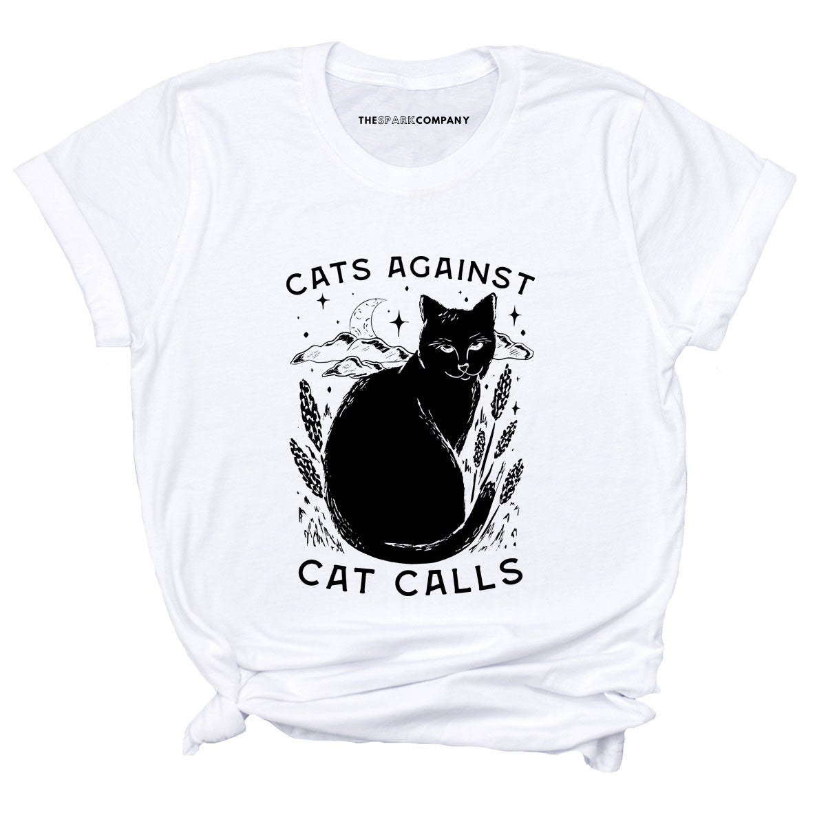 Cats Against Cat Calls T-Shirt-Feminist Apparel, Feminist Clothing, Feminist T Shirt, BC3001-The Spark Company