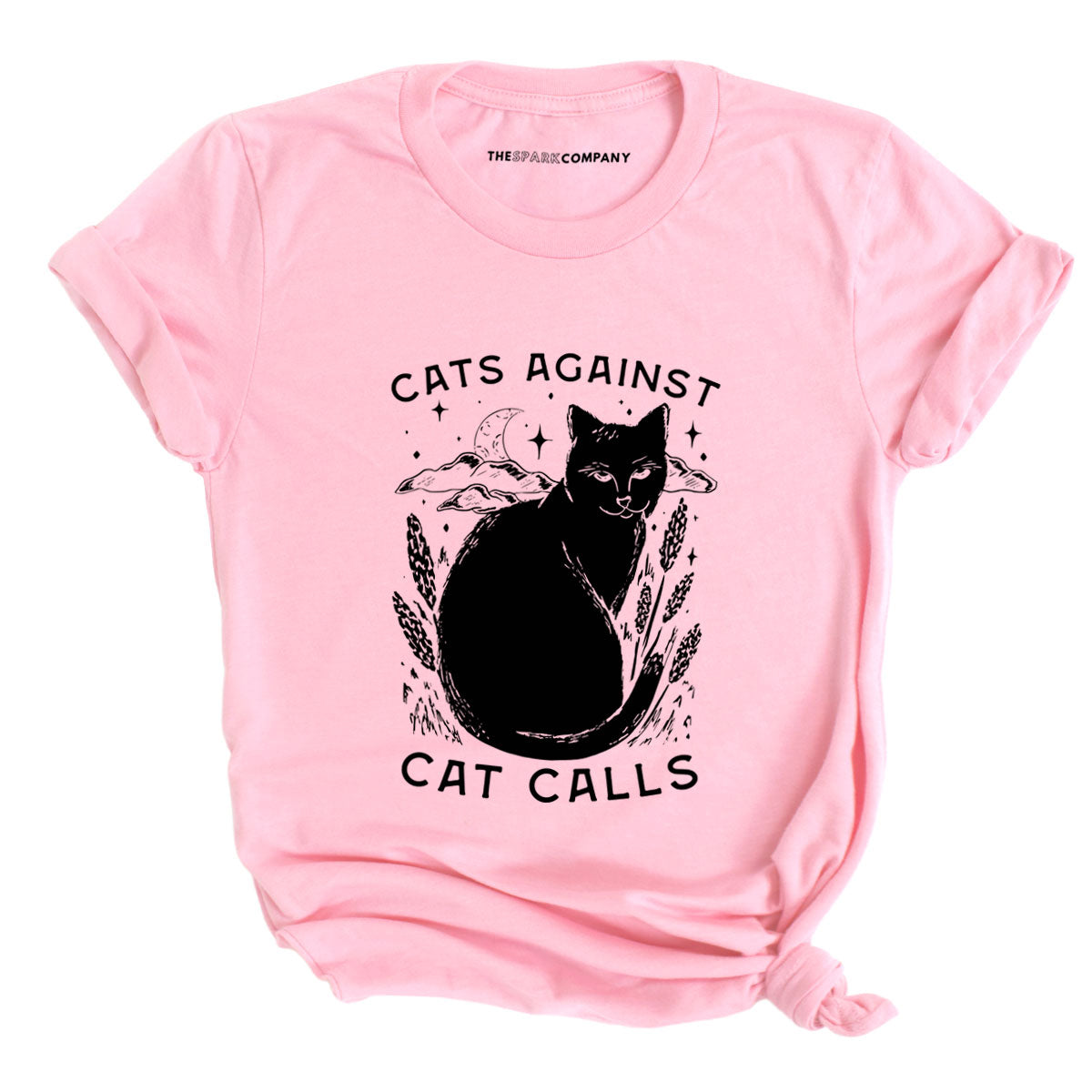 Cats Against Cat Calls T-Shirt-Feminist Apparel, Feminist Clothing, Feminist T Shirt, BC3001-The Spark Company