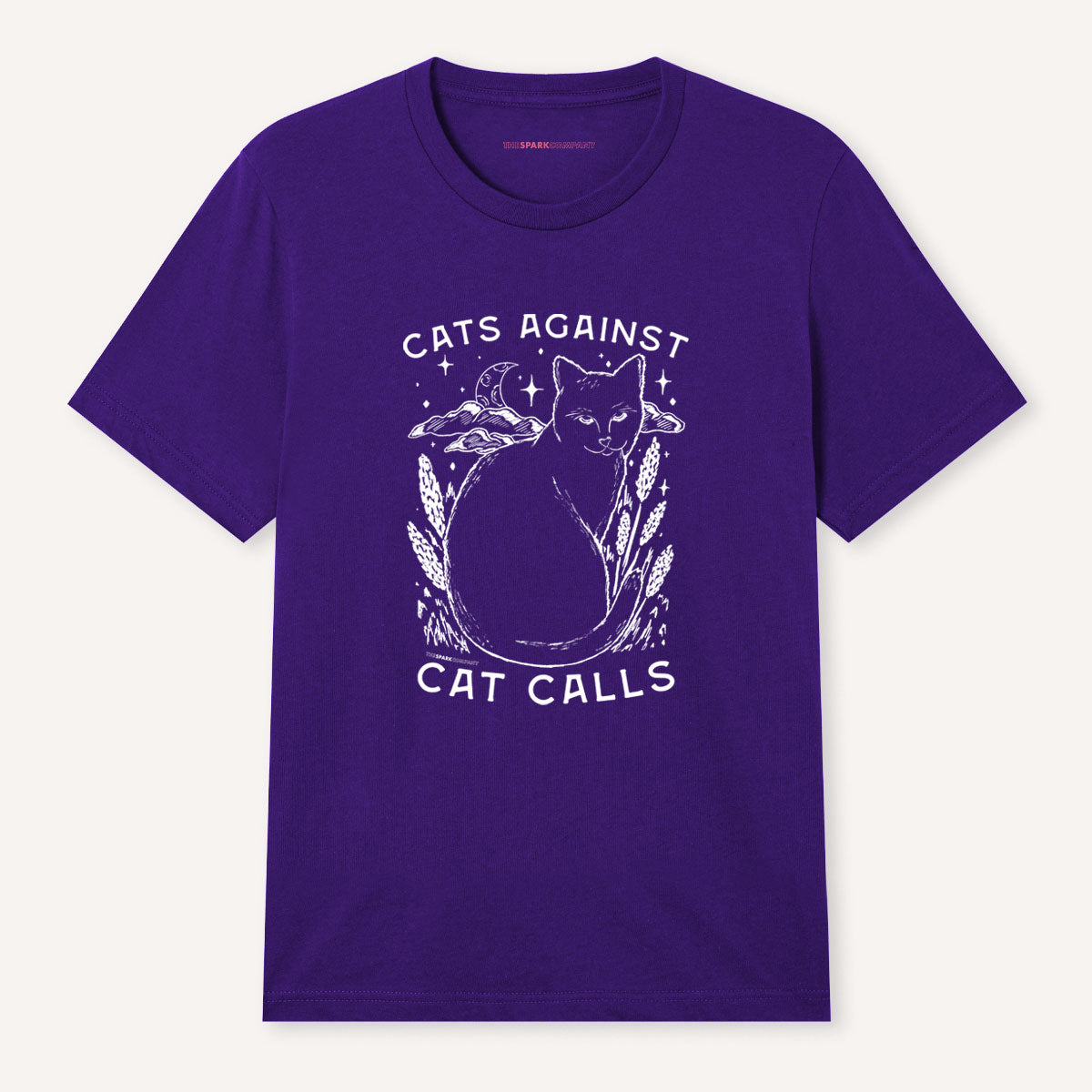 Cats Against Cat Calls T-Shirt-Feminist Apparel, Feminist Clothing, Feminist T Shirt, BC3001-The Spark Company