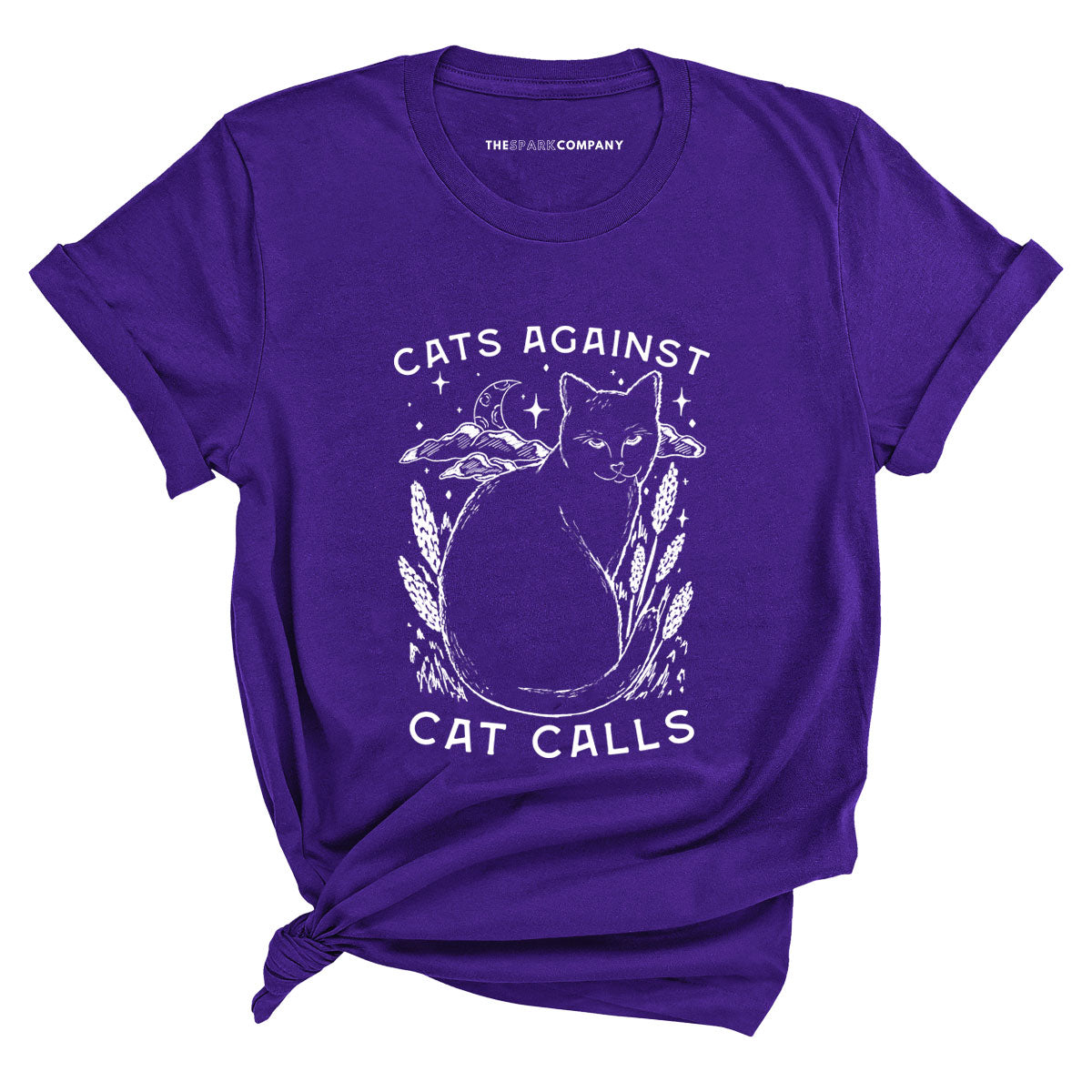 Cats Against Cat Calls T-Shirt-Feminist Apparel, Feminist Clothing, Feminist T Shirt, BC3001-The Spark Company