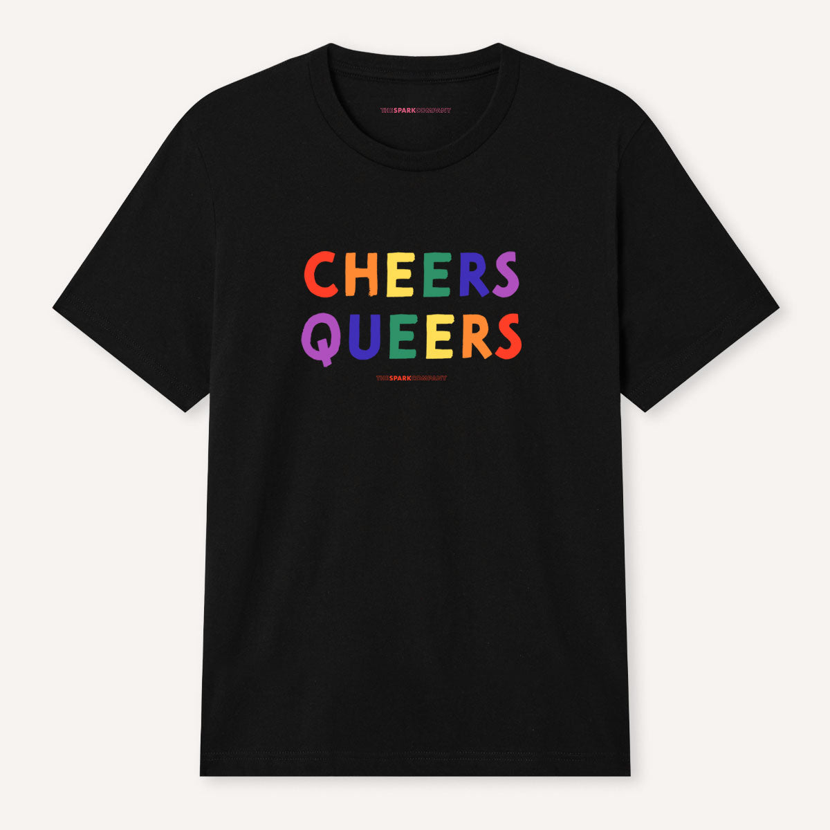 Cheers Queers T-Shirt-LGBT Apparel, LGBT Clothing, LGBT T Shirt, BC3001-The Spark Company