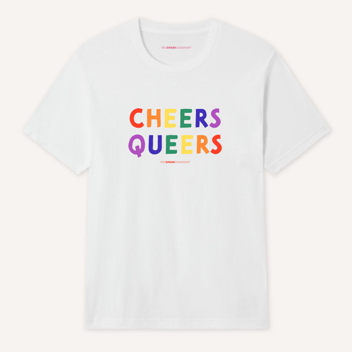Cheers Queers T-Shirt-LGBT Apparel, LGBT Clothing, LGBT T Shirt, BC3001-The Spark Company
