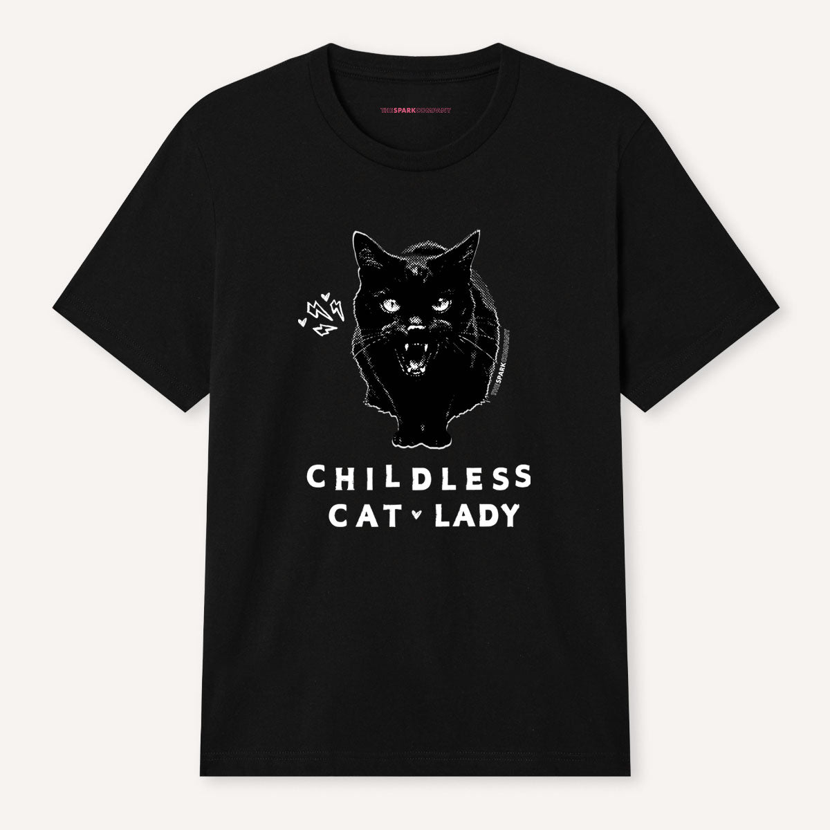 Childless Cat Lady T-Shirt-Feminist Apparel, Feminist Clothing, Feminist T Shirt, BC3001-The Spark Company