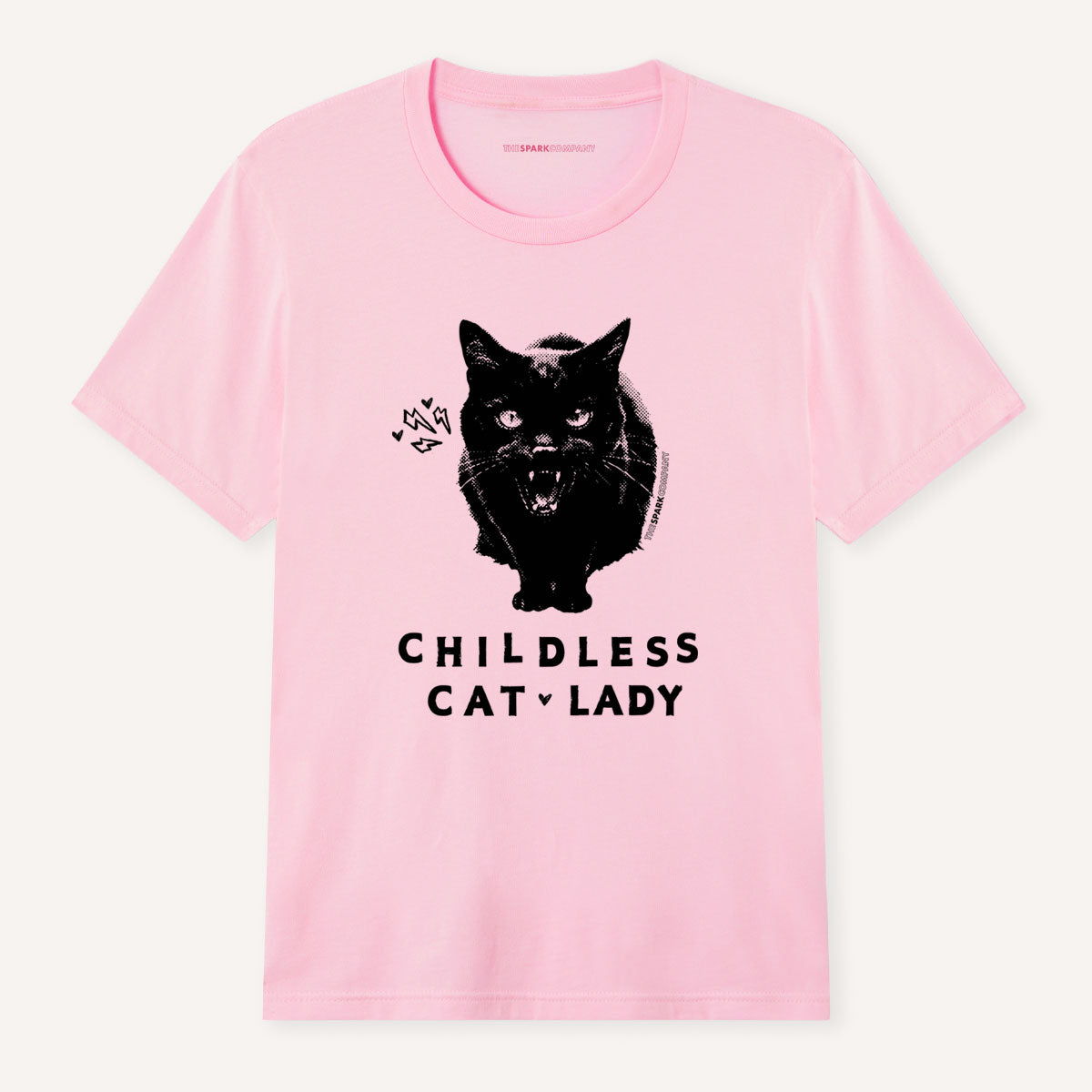 Childless Cat Lady T-Shirt-Feminist Apparel, Feminist Clothing, Feminist T Shirt, BC3001-The Spark Company