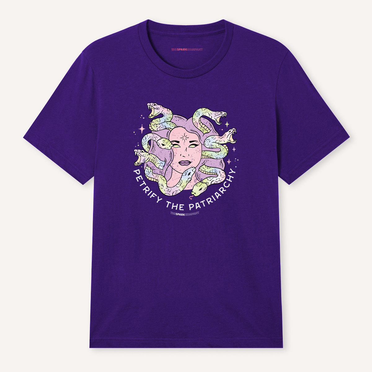 Colourful Petrify The Patriarchy T-Shirt-Feminist Apparel, Feminist Clothing, Feminist T Shirt, BC3001-The Spark Company