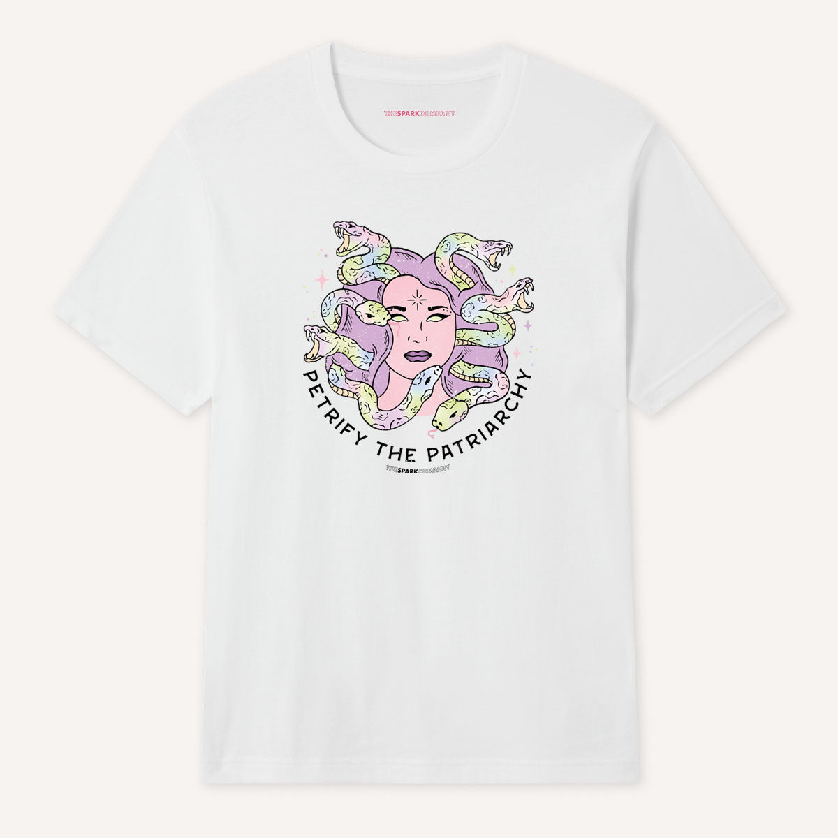 Colourful Petrify The Patriarchy T-Shirt-Feminist Apparel, Feminist Clothing, Feminist T Shirt, BC3001-The Spark Company