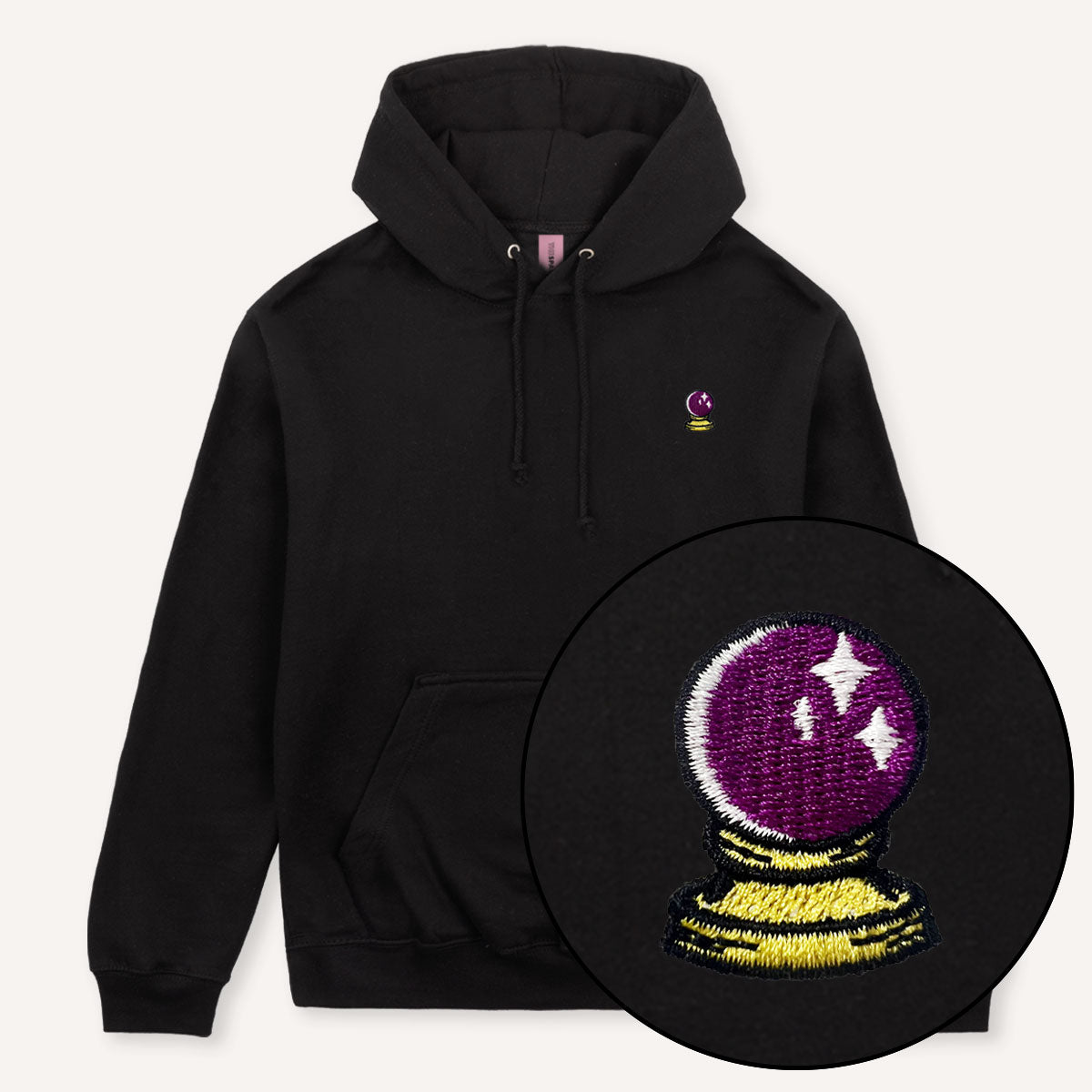 Crystal Ball Embroidered Hoodie-Feminist Apparel, Feminist Clothing, Feminist Hoodie, JH001-The Spark Company