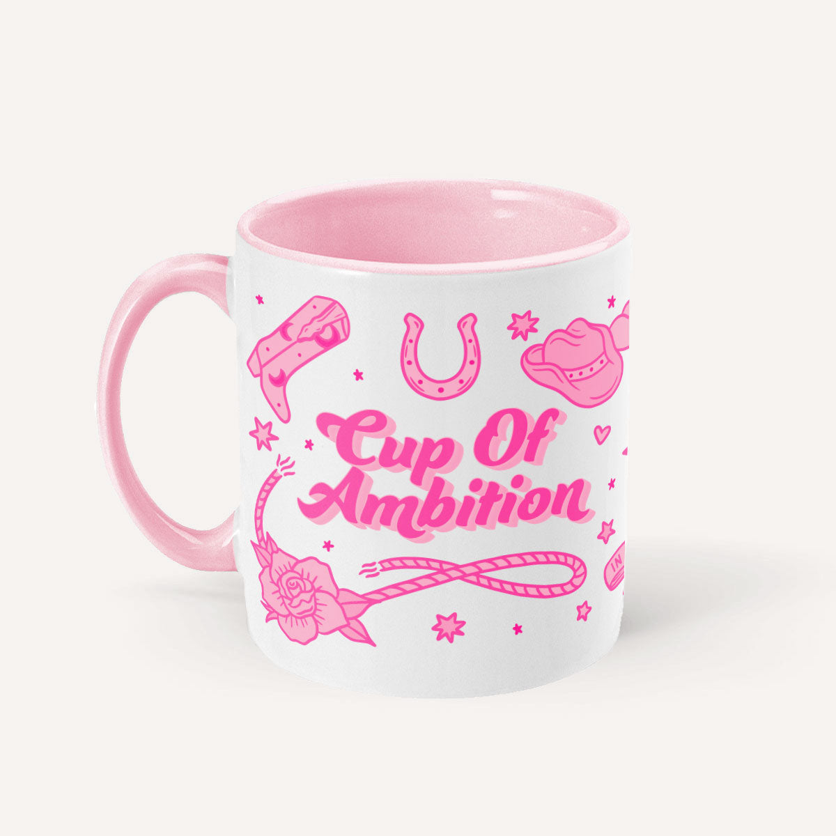 Cup Of Ambition Mug-Feminist Apparel, Feminist Gift, Feminist Coffee Mug, 11oz White Ceramic-The Spark Company