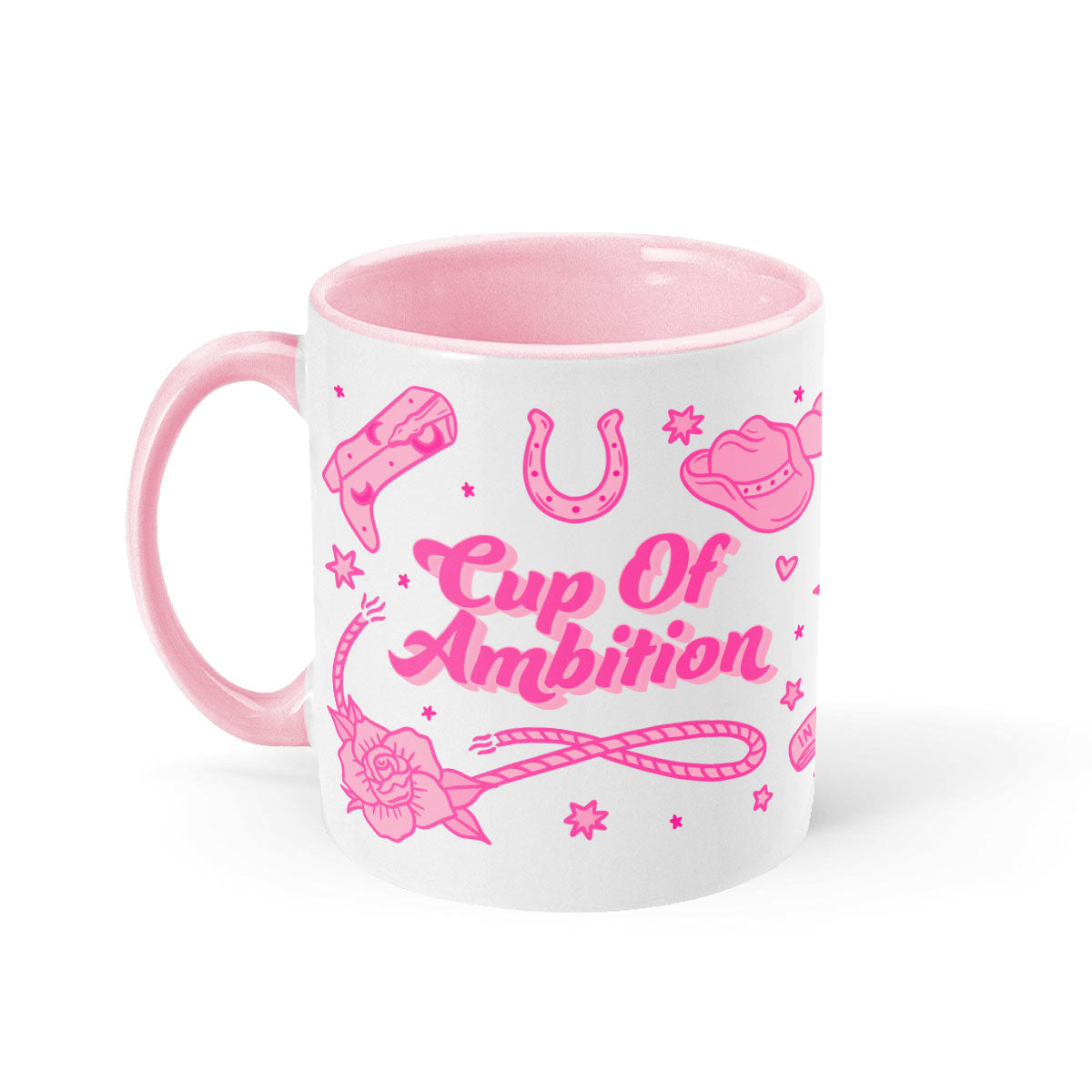 Cup Of Ambition Mug-Feminist Apparel, Feminist Gift, Feminist Coffee Mug, 11oz White Ceramic-The Spark Company