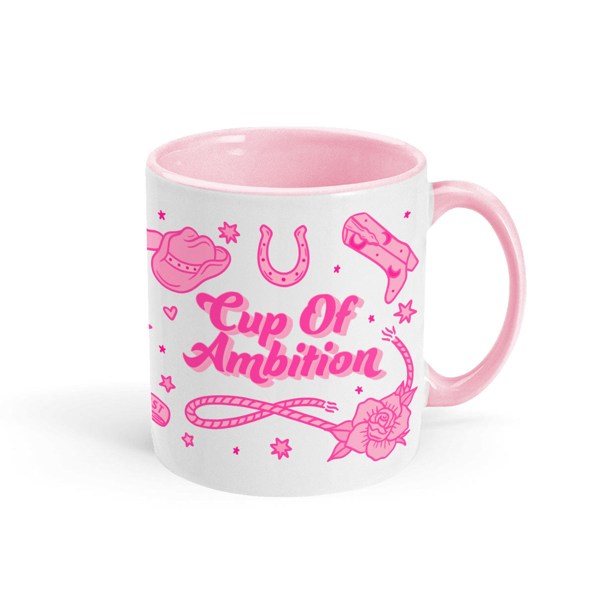 Cup Of Ambition Mug-Feminist Apparel, Feminist Gift, Feminist Coffee Mug, 11oz White Ceramic-The Spark Company