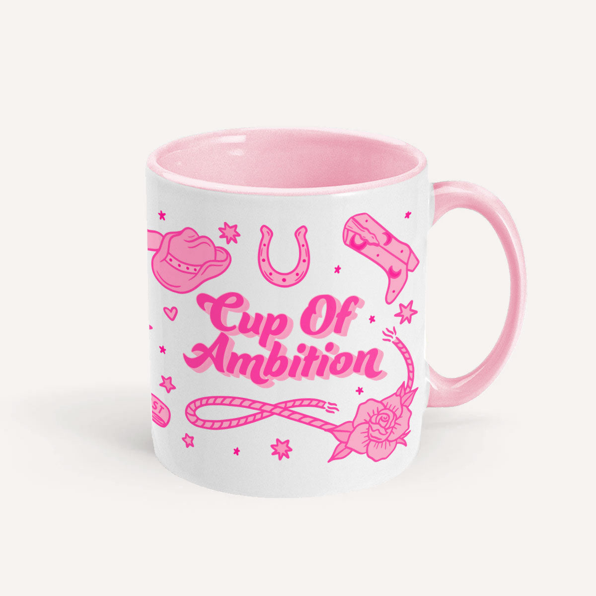 Cup Of Ambition Mug-Feminist Apparel, Feminist Gift, Feminist Coffee Mug, 11oz White Ceramic-The Spark Company