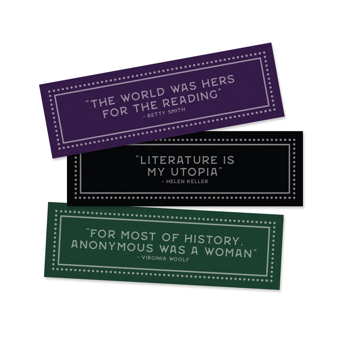 Dark Academia Bookmarks (3 Pack)-Feminist Apparel, Feminist Gift, Feminist Bookmark-The Spark Company