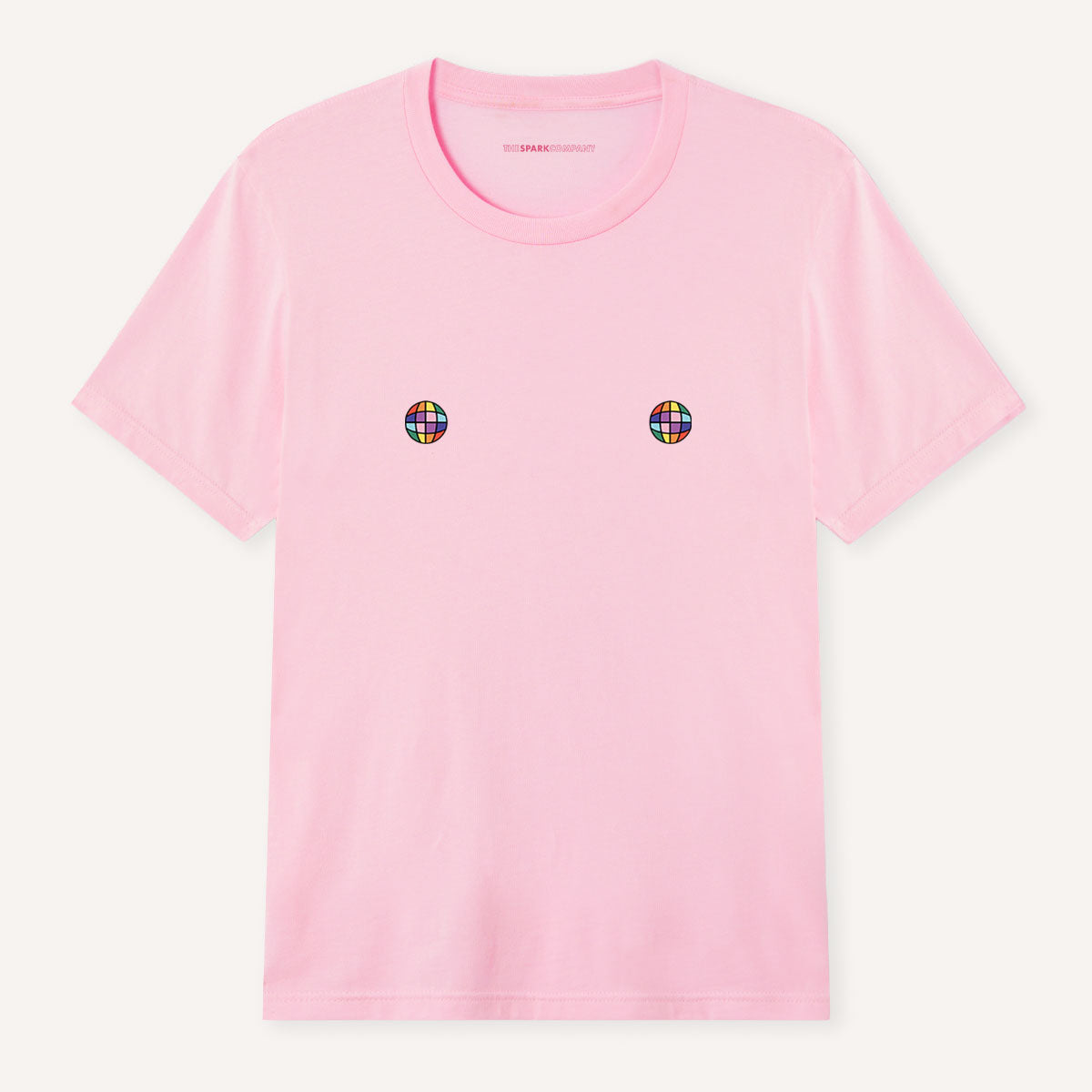Disco Ball Nipples T-Shirt-Feminist Apparel, Feminist Clothing, Feminist T Shirt, BC3001-The Spark Company