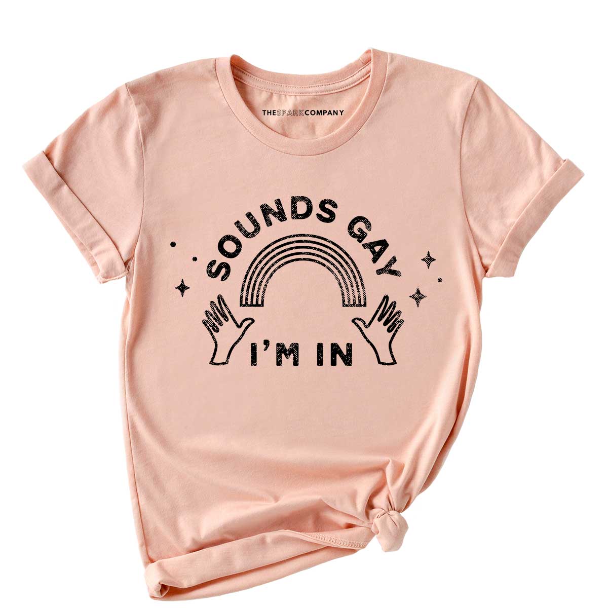 Distressed Sounds Gay T-Shirt-LGBT Apparel, LGBT Clothing, LGBT T Shirt, BC3001-The Spark Company
