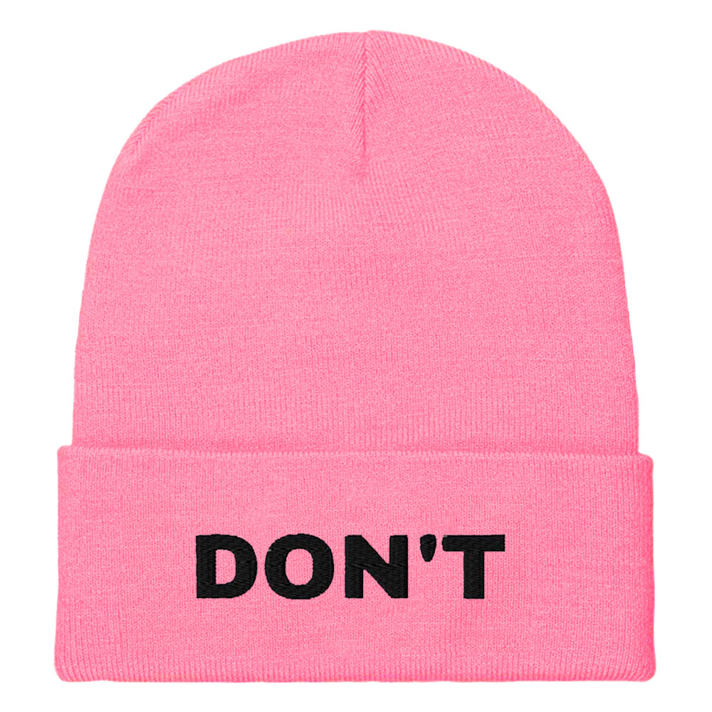 Don't Embroidered Beanie Hat-Feminist Apparel, Feminist Gift, Feminist Cuffed Beanie Hat, BB45-The Spark Company
