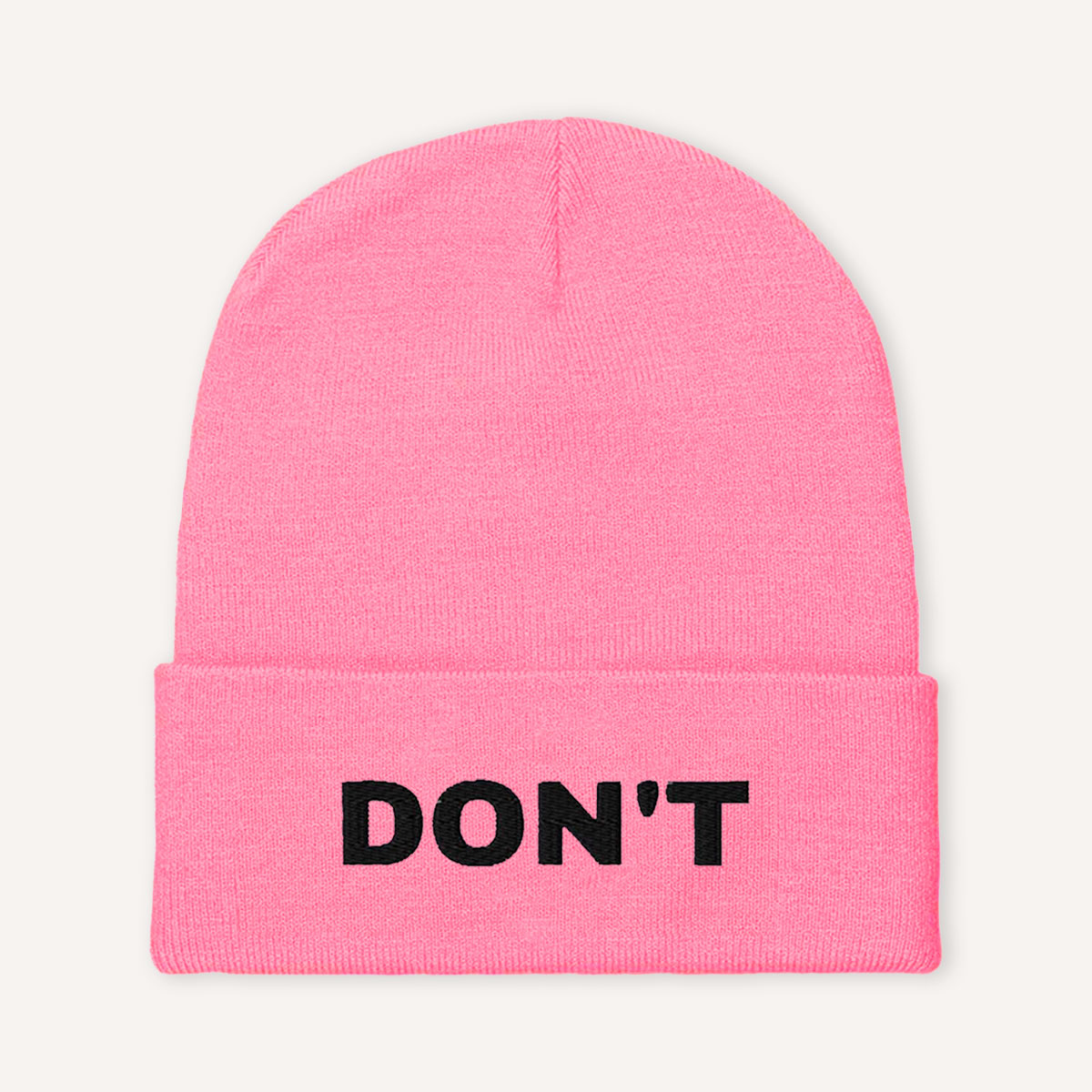 Don't Embroidered Beanie Hat-Feminist Apparel, Feminist Gift, Feminist Cuffed Beanie Hat, BB45-The Spark Company