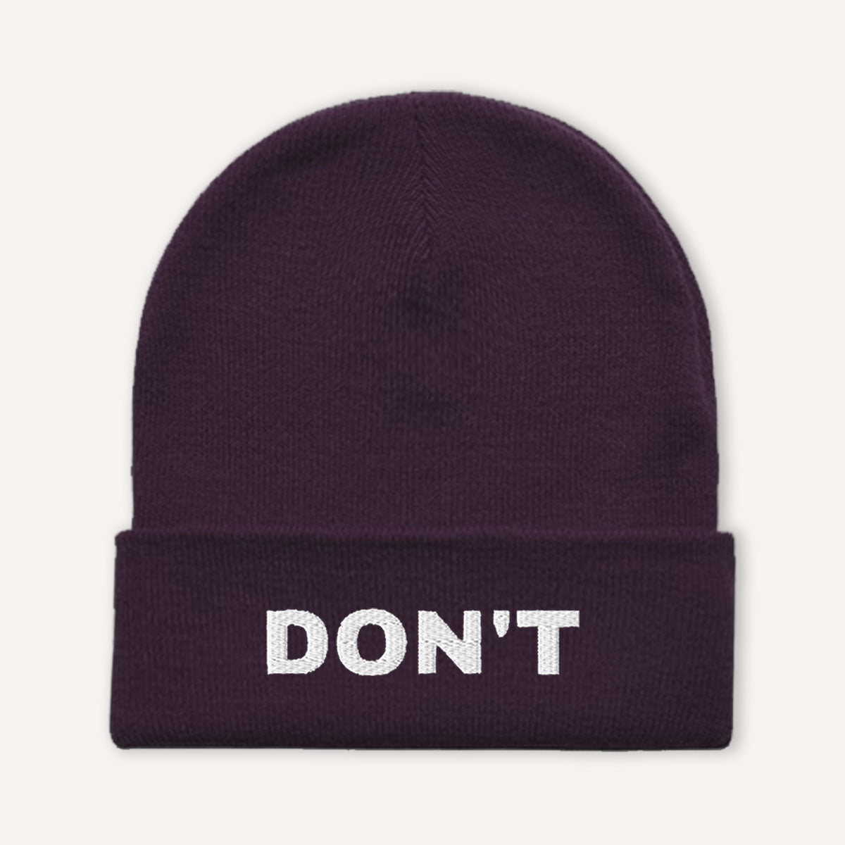 Don't Embroidered Beanie Hat-Feminist Apparel, Feminist Gift, Feminist Cuffed Beanie Hat, BB45-The Spark Company